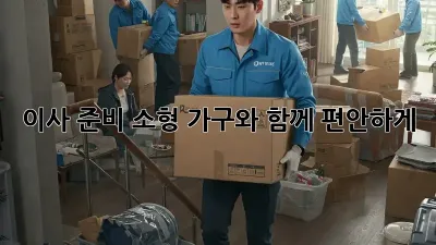 이사 준비, 소형 가구와 함께 편안하게!